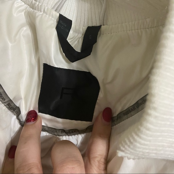 RUDSAK Size Sm White Down Filled Fur Trim Hood - Picture 12 of 15